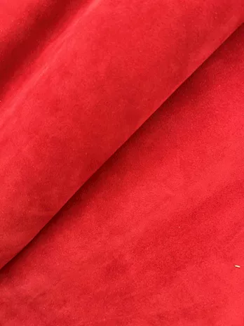 B27 Pelle scamosciata colore rosso - Sp. 2.0, tipo pellame VITELLI - Anteprima 5