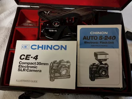 Macchina fotografica CHININ CE-4 d'epoca completa di borsa - Foto 3
