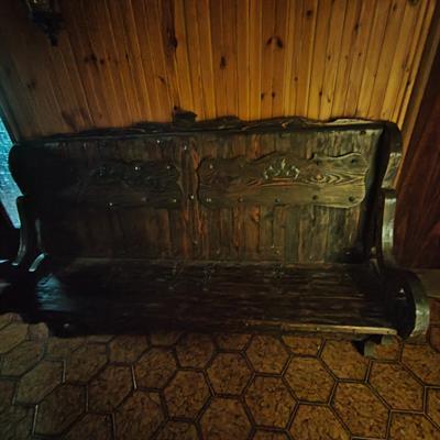 Mobili taverna attaccapanni + cassapanca, in legno - Foto 2