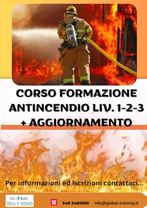 Corso Formazione e Aggiornamento Antincendio LIV: 1-2-3