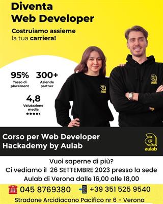 Corso Web Developer Aulab Hackademy - Foto 3
