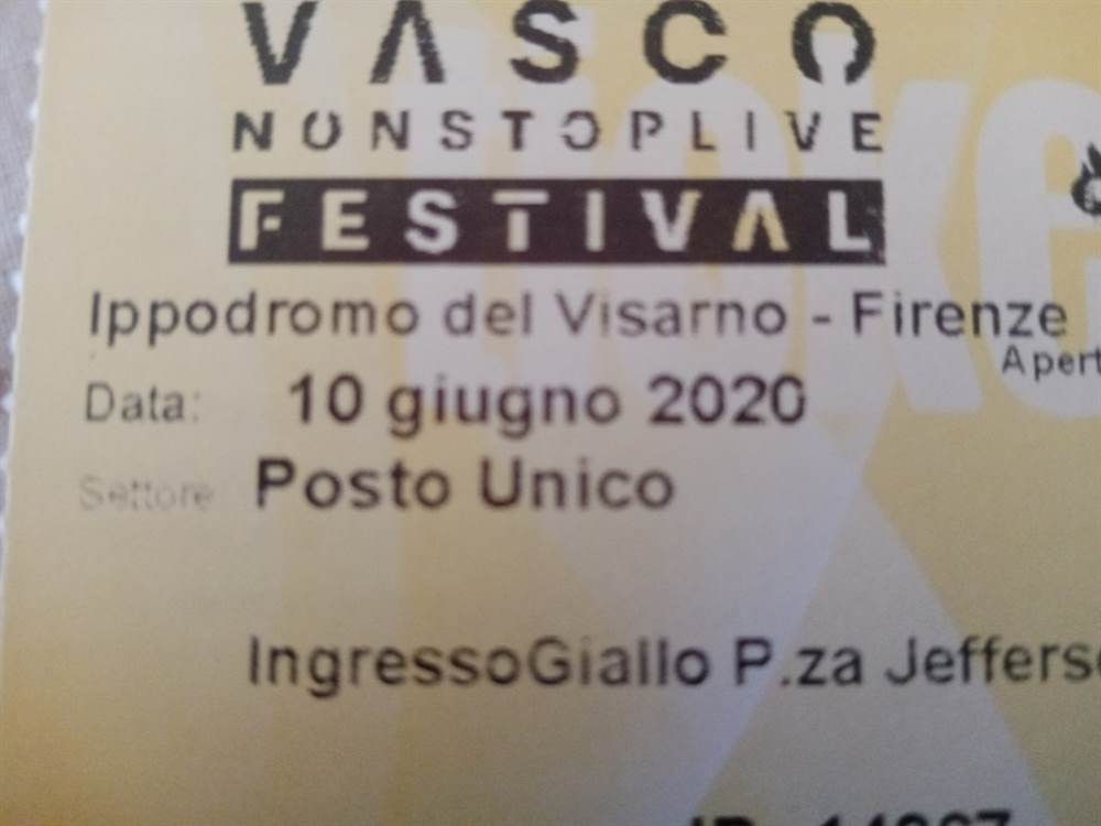 Vasco Rossi - 3 giugno Firenze