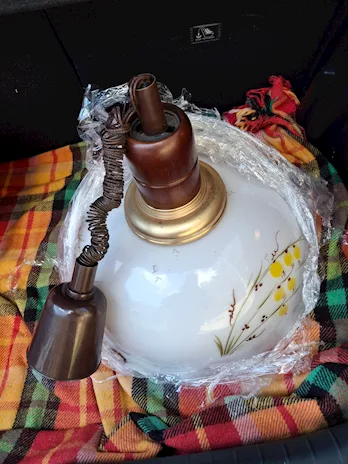 Lampadario in vetro