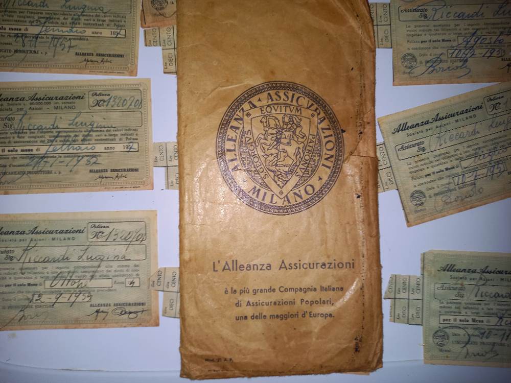 Vecchia polizza Alleanza assicurazioni conpleta