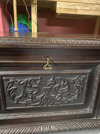 Cassapanca in legno di noce, in ottime condizioni, prezzo trattabile - Foto 4
