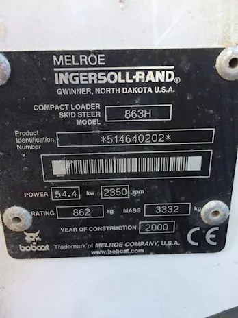 Minipala Bobcat 863hf Anno 2000 Ore 2198, modello 863 HF - Foto 5