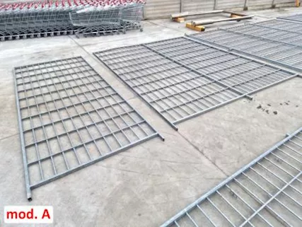 Inferriate zincate di grandi dimensioni usate, mod. B - Foto 2