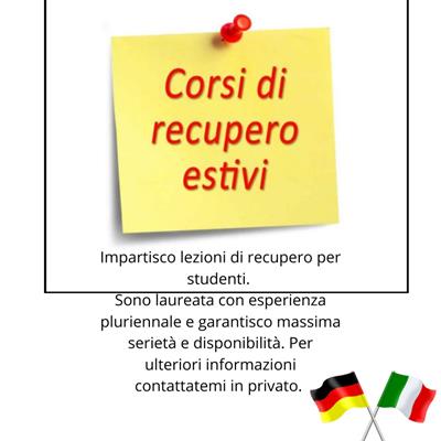 Recupero debiti, potenziamento, aiuto compiti