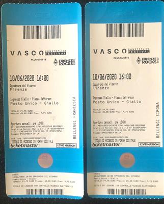 Biglietti Vasco 03.06.2022 Firenze