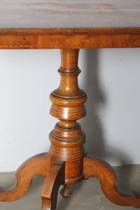 Antico tavolo Sorrento 1860 in noce - Foto 2