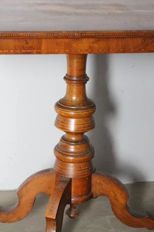 Antico tavolo Sorrento 1860 in noce - Foto 2