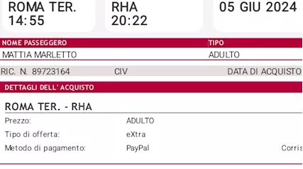 Biglietto Italo Roma Termini Trieste Airport