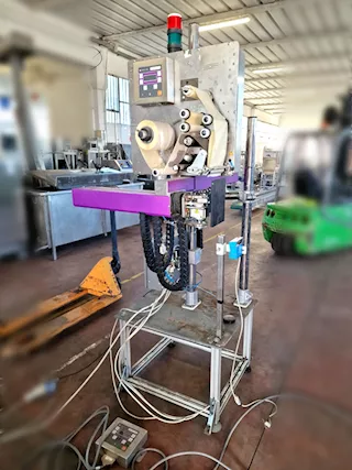 Etichetta pallet industriale usata