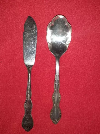 Servizio 41 Posate Vintage SilverPlated WM Rogers MFG.CO USA, ottimo stato - Foto 6