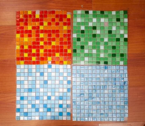 Piastrelle mosaico con varie fantasie - 24315