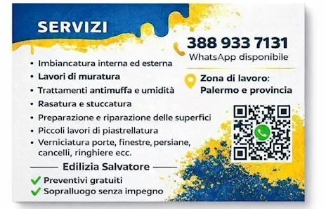 Imbianchino muratore indoratore edilizia Palermo