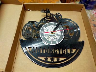 Orologio da parete in vinile per motociclisti