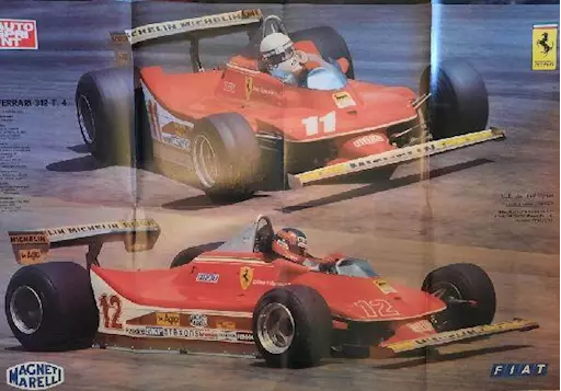Poster Ferrari 312 T 4 Villeneuve/ Schekter