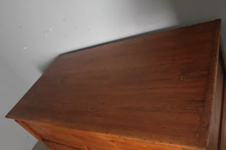 Antica madia panaria senese epoca XIX sec. dispensa restaurata - Foto 6