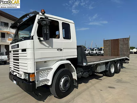 Scania R 142 H pianale carrellone e verricello