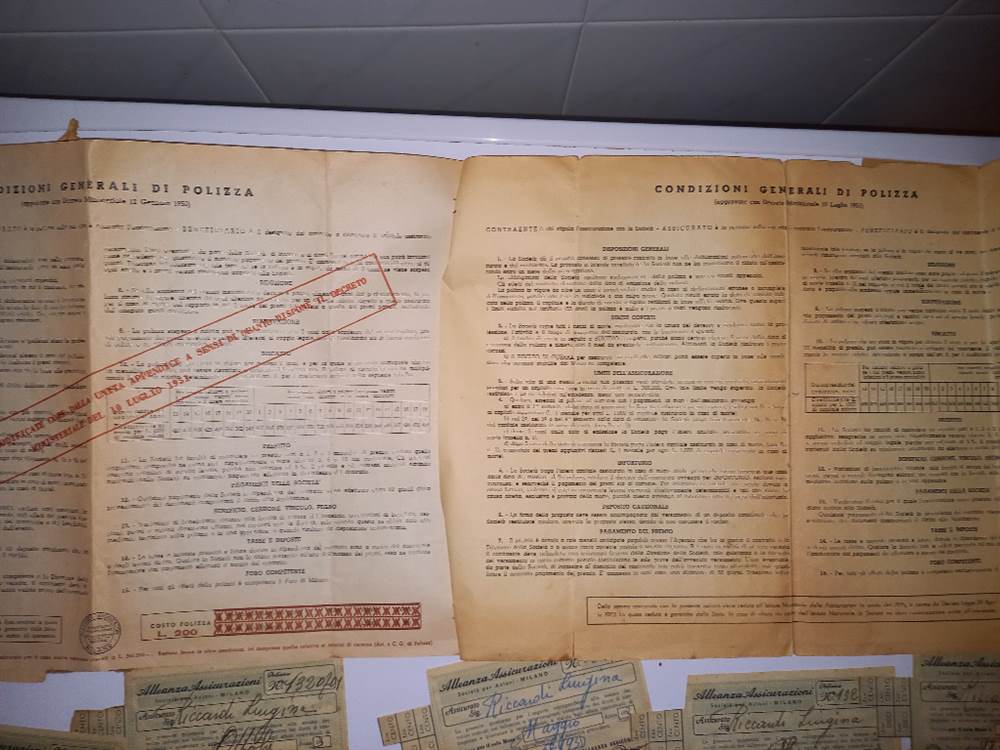 Foto 4 Vecchia polizza Alleanza assicurazioni conpleta