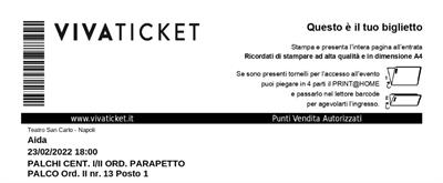 Biglietti Aida San Carlo