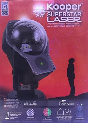 Proiettore luci laser natale o discoteca kooper