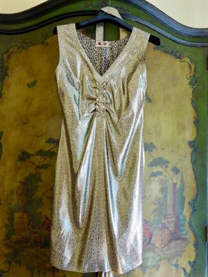 Abito donna in LAMÈ di pura seta, tg.42.Made Italy