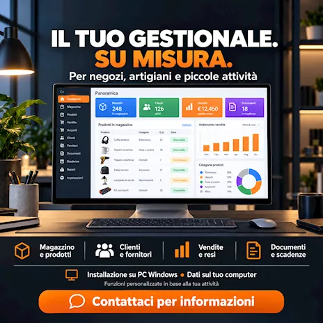 Gestionali e database su misura per negozi e attività