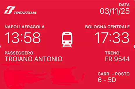 Frecciarossa Premium Napoli - Bologna