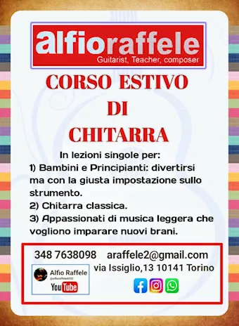 Corso estivo di chitarra