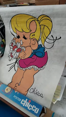 Raro poster gigante della Chicco vintage