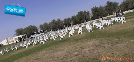 Noleggio sedie e tavoli in plastica