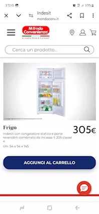 Frigo + freezer da incasso