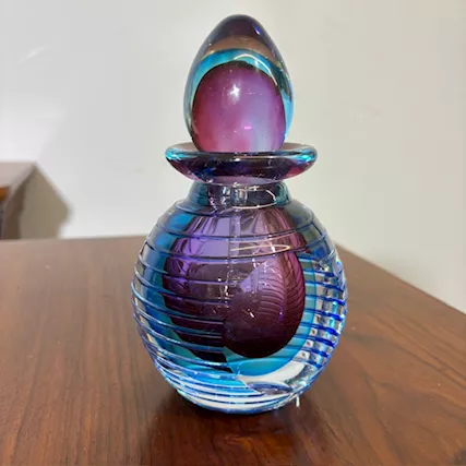 Vetro murano vaso sommerso anni 70 Flavio Poli . H 17, ottimo stato - Foto 3