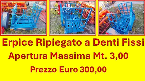 Erpice Ripiegato a Denti Fissi