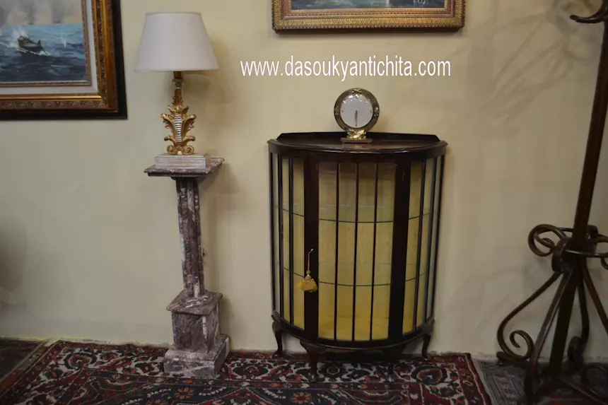Vetrina-cristalliera stile Art Déco del XX secolo, in legno - Foto 1