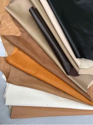 Scampoli nappa colori vari per artigianato