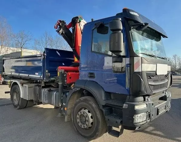 Iveco Trakker AD190T - 410 Gru Palfinger PK 13001K Cassone Ribaltabile