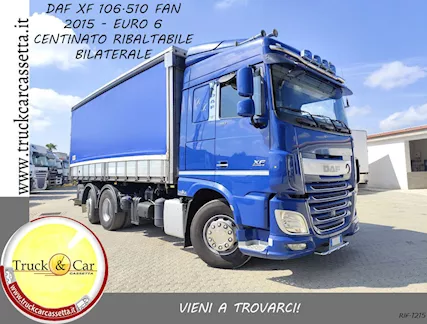1215 DAF XF 106.510 - 2015 - 3 Assi - cassone centinato ribaltabil
