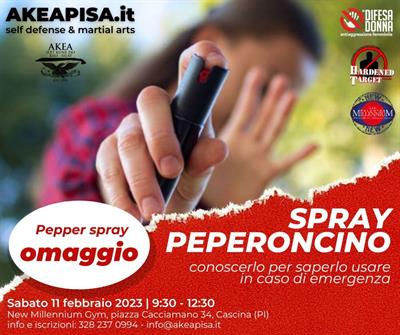 Spray al peperoncino: corso pratico