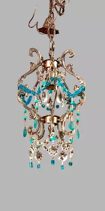Lampadario cristallo antico