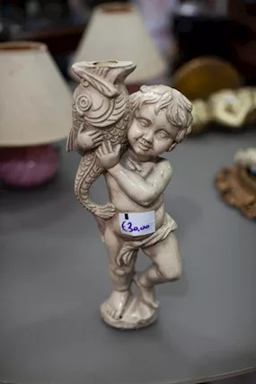 Statuetta a Forma di Bambino Color Bianco - 24314