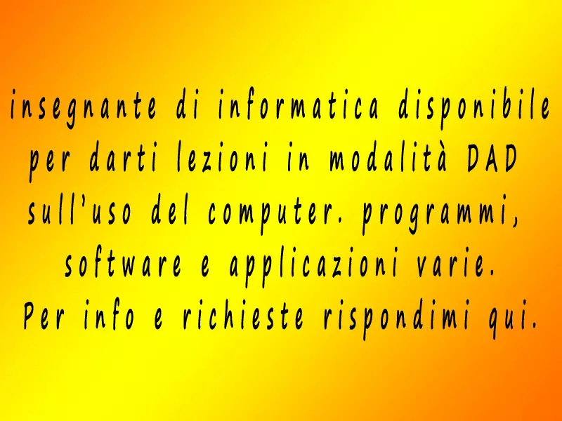 Docente informatica in DAD - Foto 1