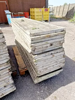 Recinzione perimetrale in cemento prefabbricata usata, peso 60kg - Foto 2