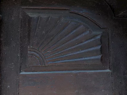 Portone in legno doppio, antico, in buone condizioni - Foto 5