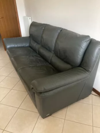 Divano Pelle Natuzzi, colore Nero, in legno - Foto 2