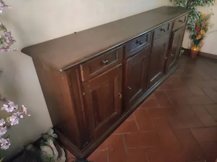 Madia Vintage Legno marrone in legno massello 8 cassetti