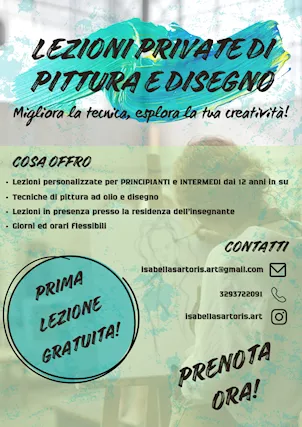 Lezioni private di disegno e pittura ad olio a Torino