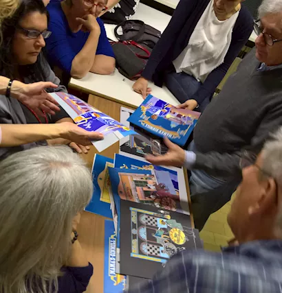 Team building e corporate wellness creativo con artista